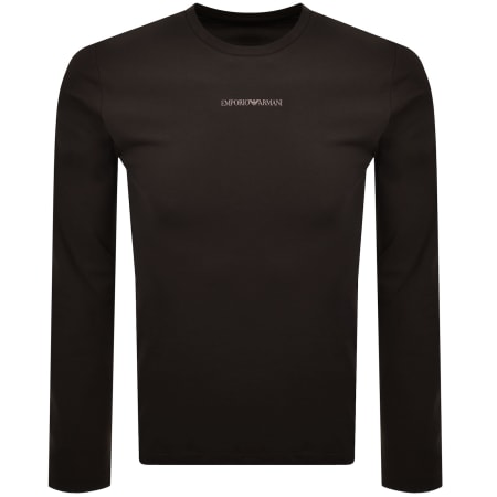 Emporio Armani Lounge T Shirt Choco Brown | Mainline Menswear us